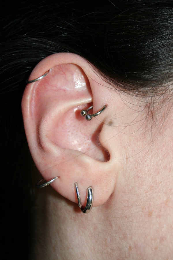 ensemble piercing oreille