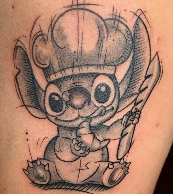 stitch en  boulanger style graphique