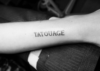 lettrage tatouage