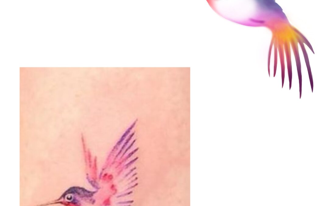 reproduction d’un colibri d’après un exemple du web