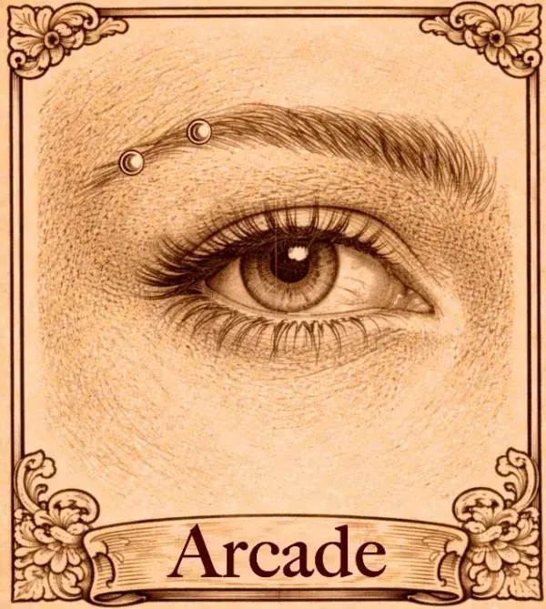 arcade horizontale Piercing arcade