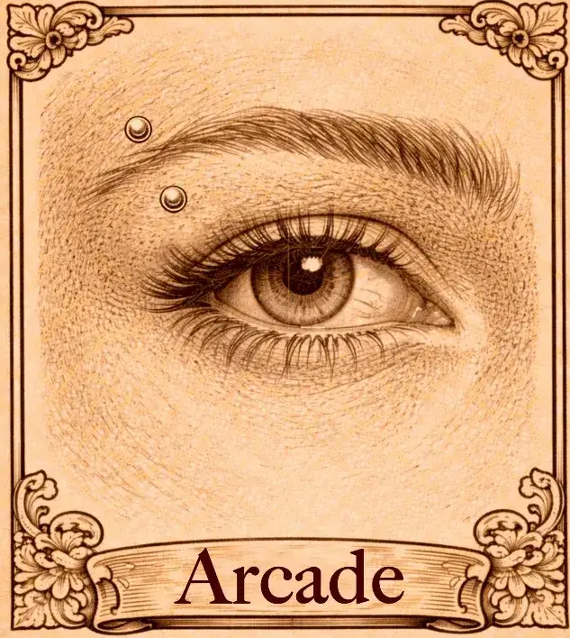 arcade verticale Piercing arcade