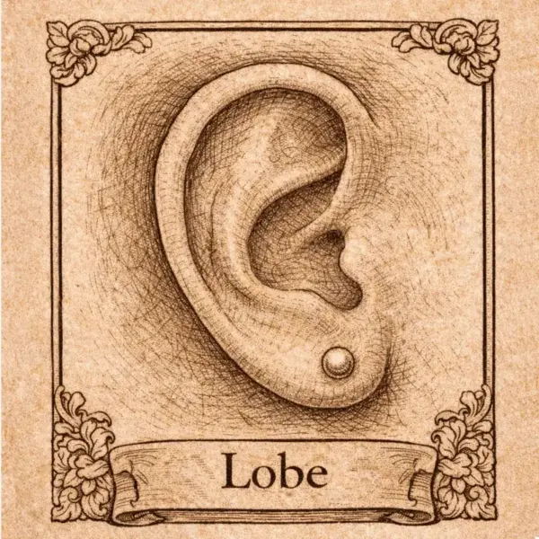 lobe Piercing oreille modèle lobe