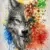 loup désintégré aquarelles Hoodies