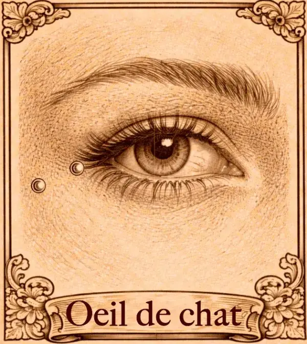 oeil de chat Piercing arcade