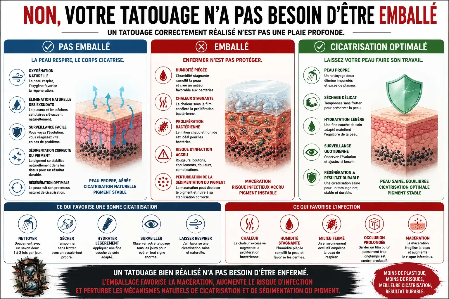 Non, votre tatouage n&rsquo;a pas besoin d&rsquo;être emballé