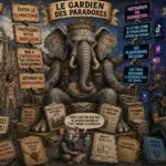 Illustration satirique représentant l'évolution du discours du tatouage français entre les combats du SNAT en 2005 et les déclarations de 2026 sur Instagram, la visibilité numérique et le tatouage à domicile.