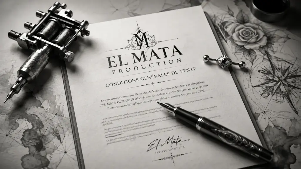 Conditions générales de vente El Mata Production, tatouage et piercing au Grau-du-Roi